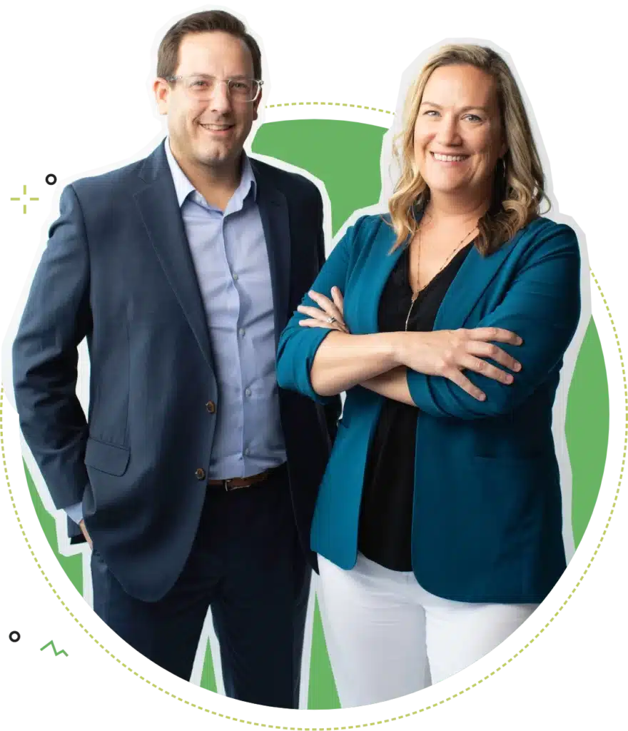 Peer Sales Agency team, Ryan Mack & Sara Hanlon