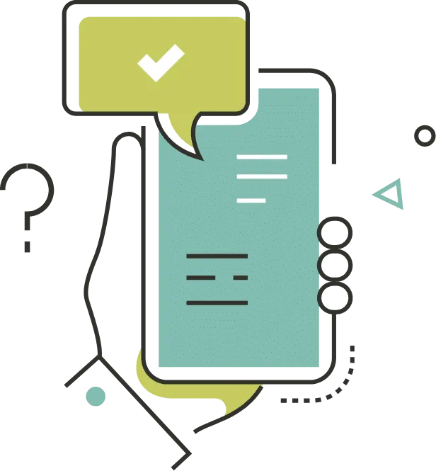Mobile responsive website illustration